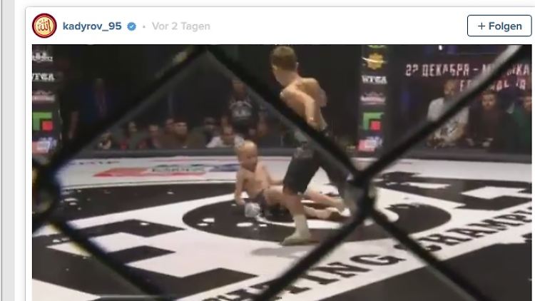 Kadyrows Söhne traten im Vorprogramm eines MMA-Events in Grosny auf.