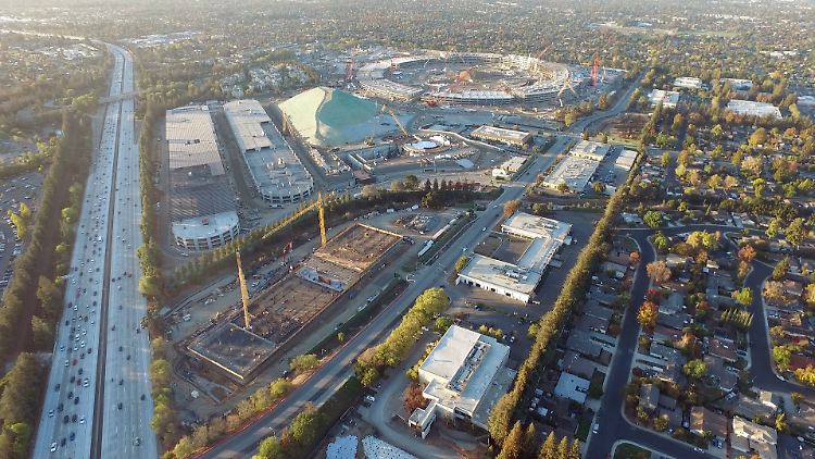 Krippe eines Riesen: Auch Apple entstammt dem Silicon Valley und baut gerade an einem neuen Campus.