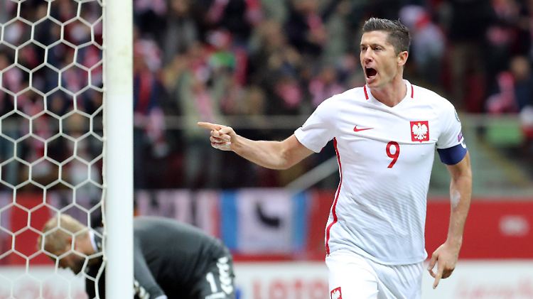 Kapitän und Anführer der polnischen Nationalmannschaft: Robert Lewandowski.