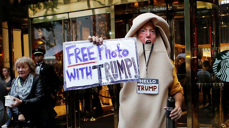 Protest vor dem Trump-Tower in New York.