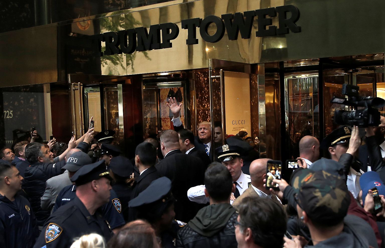Im Trump Tower geht es seit der US-Präsidentschaftswahl zu wie in einem Taubenschlag. 