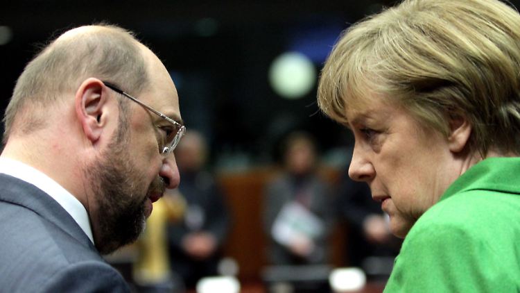 Treten Martin Schulz und Angela Merkel bei der Bundestagswahl gegeneinander an? Es ist zurzeit jedenfalls nicht unwahrscheinlich.