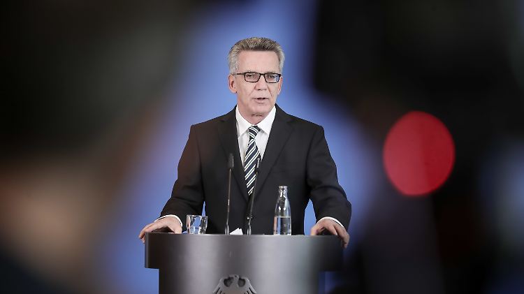 Bundesinnenminister Thomas de Maizière. 