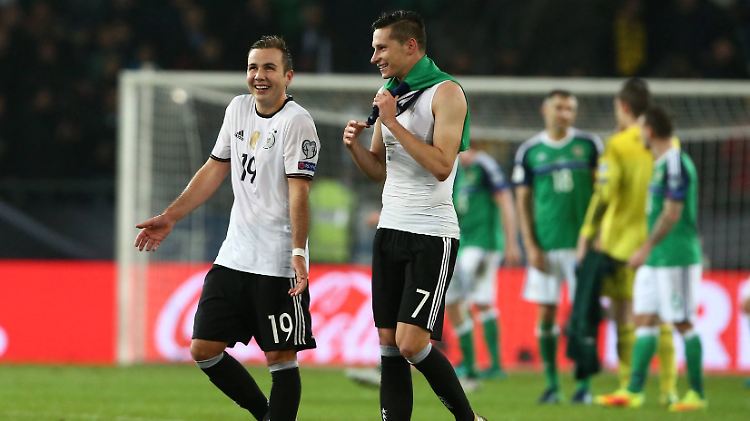 Hat Spaß gemacht: Mario Götze und Julian Draxler.
