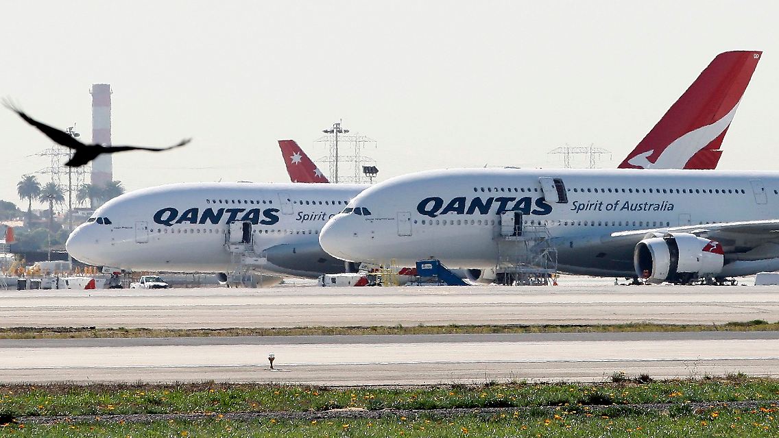 Qantas lässt seine A380 vorerst am Boden.