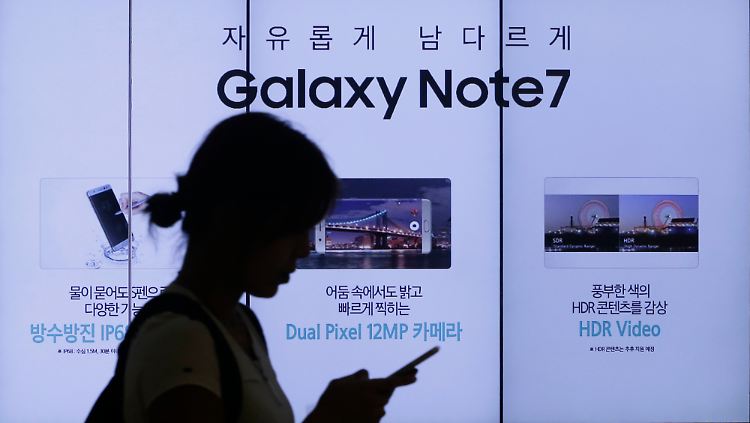 Allein der Rückruf soll Samsung 1,6 Milliarden Euro kosten.