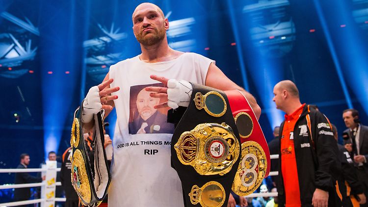 "Ich bin derzeit nicht in der Lage, sie zu verteidigen": Tyson Fury.