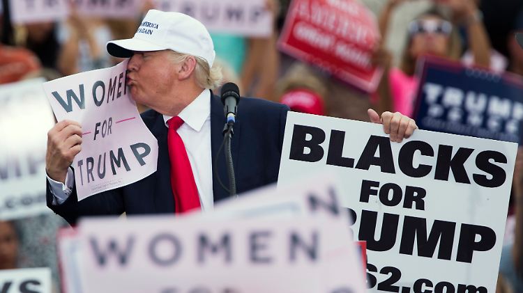 Sein Wahlkampfteam nimmt Donald Trump in Schutz: er habe sich immer für die Förderung von Frauen eingesetzt, verlautet es von dort.