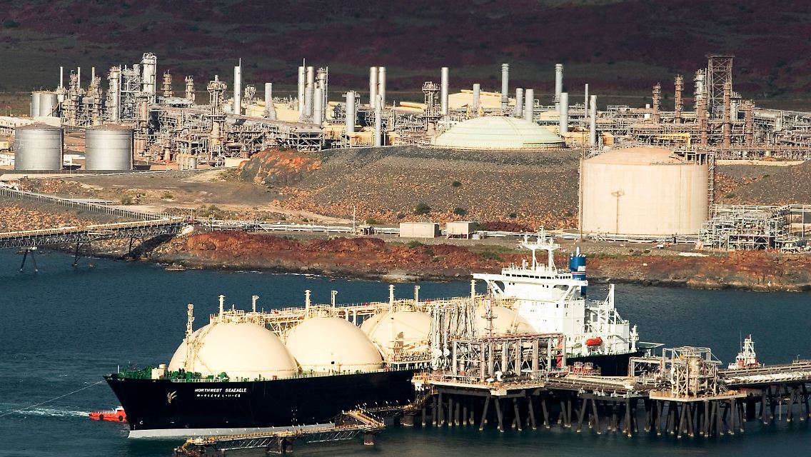 Arbeit am North West Shelf Projekt im Westen Australiens.