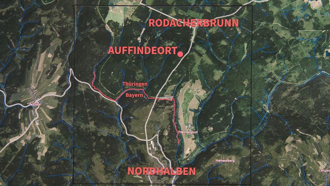 Der Fundort liegt nur 15 Kilometer von Peggys Heimat Lichtenberg entfernt.