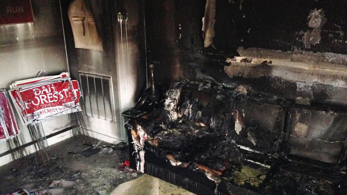 Bei dem Brand in Hillsborough wurde niemand verletzt.