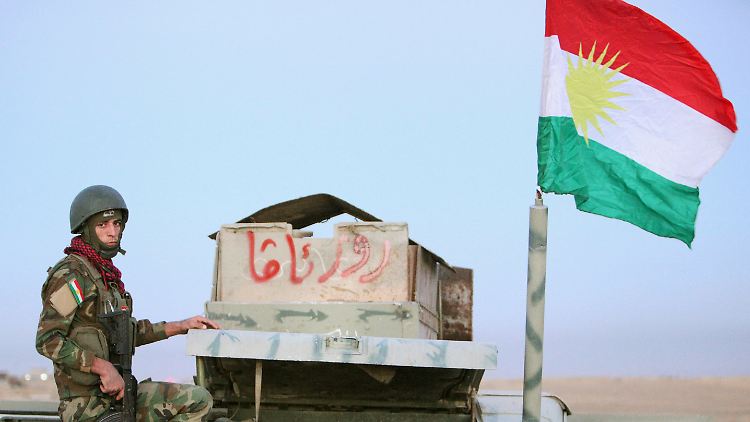 Peschmerga-Kämpfer beteiligen sich an dem Vormarsch auf Mossul - einige von ihnen wurden von der Bundeswehr ausgebildet.