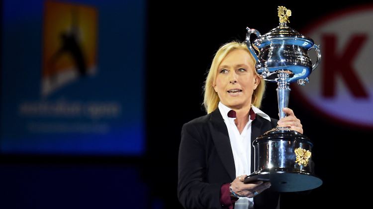 Navratilova ist auch heute noch im Tenniszirkus aktiv.