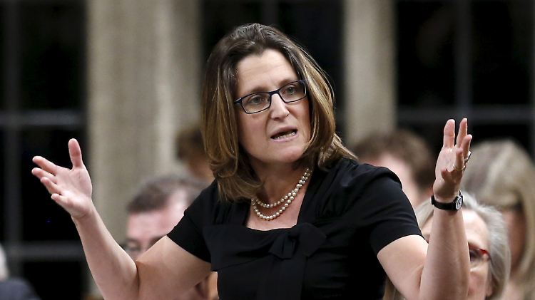 Verliert die Geduld: Chrystia Freeland glaubt in Sachen Ceta nicht mehr an einen Erfolg.