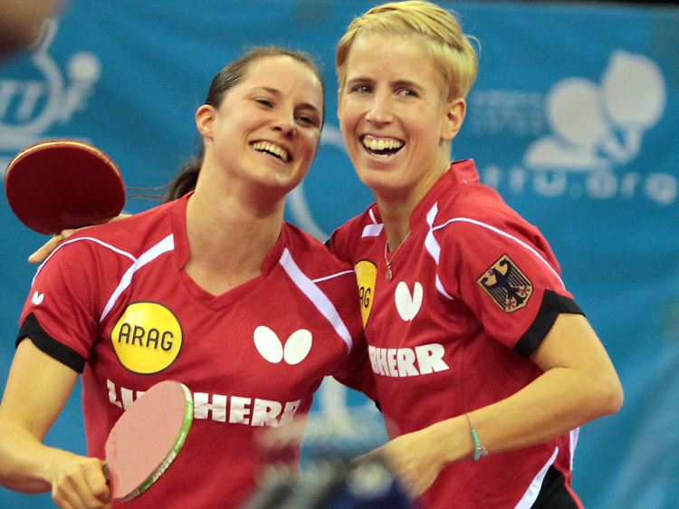 Kristin Silbereisen und Sabine Winter holten Gold im Damen-Doppel.