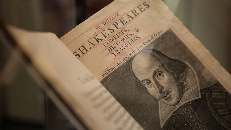 William Shakespeare verstarb vor 400 Jahren. Eine Erstausgabe seiner Werke ist erhalten geblieben.