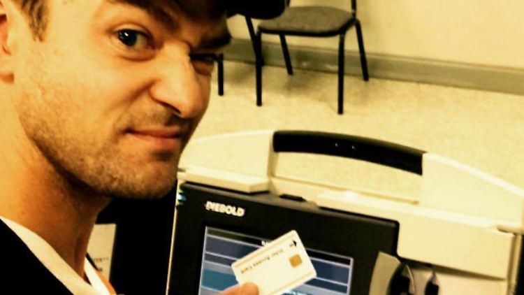 In Tennessee hat Justin Timberlake schon jetzt seine Stimme abgegeben.