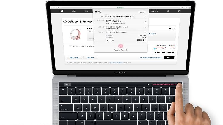 Kein Zweifel mehr: Das MacBook Pro hat über der Tastatur eine OLED-Leiste.