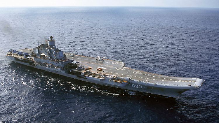 Ende Oktober hat Moskau die "Admiral Kusnetsow" von der Nordsee ins Mittelmeer verlegt.