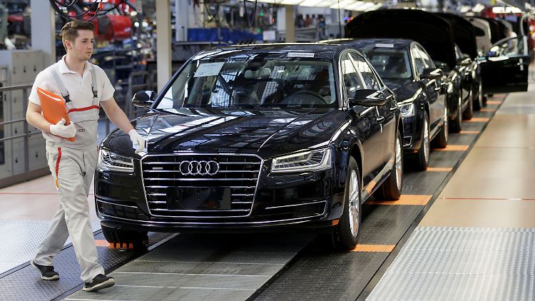 Audi-Produktion im baden-württembergischen Neckarsulm. 