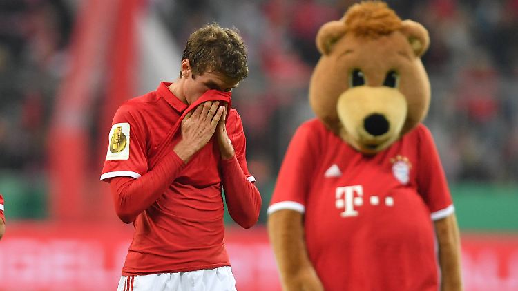 Wieder nix: Thomas Müller, links.