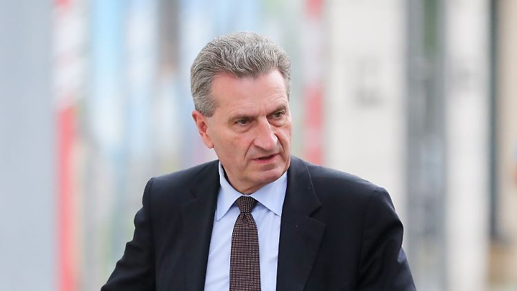 Günther Oettinger flog nach Budapest.
