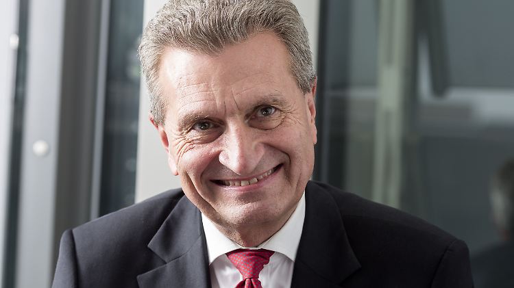 Hat in der Kanzlerin eine Fürsprecherin: EU-Kommissar Günther Oettinger. 