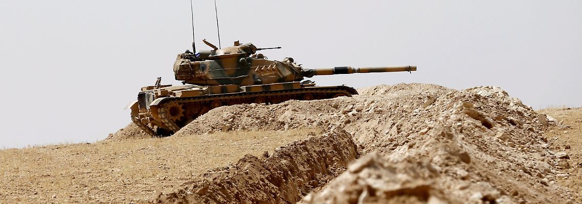 Türkischer Panzer in Syrien.