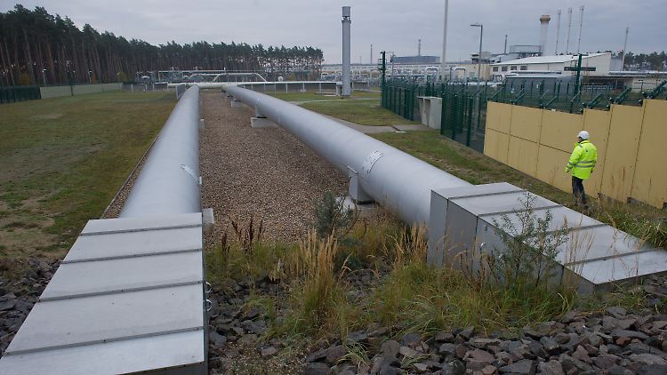 Anlandestelle der Ostsee-Erdgaspipeline Firma Nord Stream in Lubmin bei Greifswald (Mecklenburg-Vorpommern).