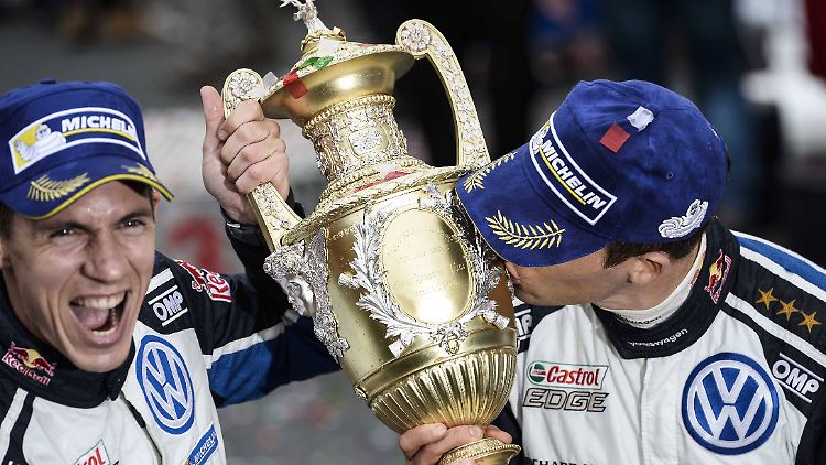 Vier Mal nacheinander Weltmeister: Sebastien Ogier und sein Co-Pilot Julien Ingrassia.