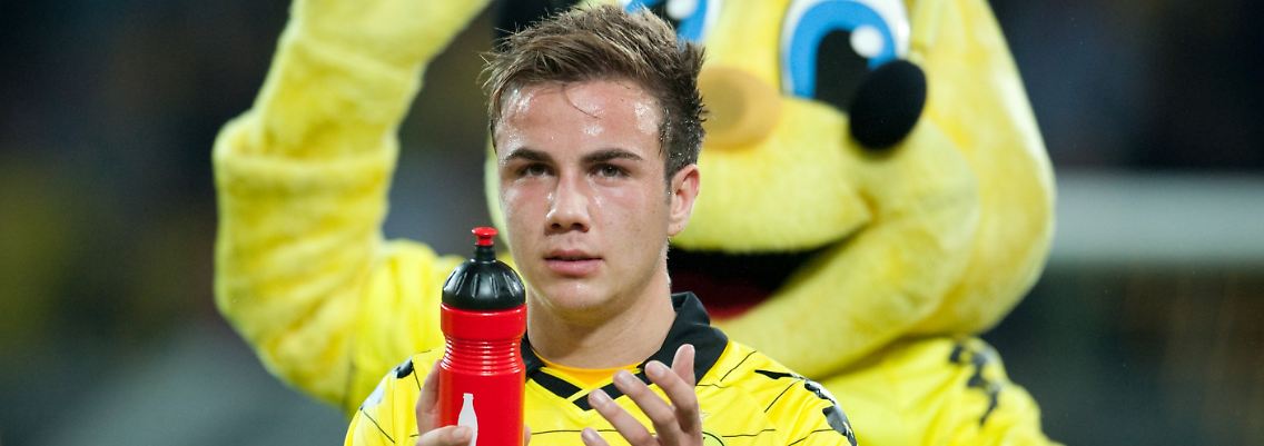 Bald für Deutschland? Dortmunds Mario Götze, 18 Jahre alt.