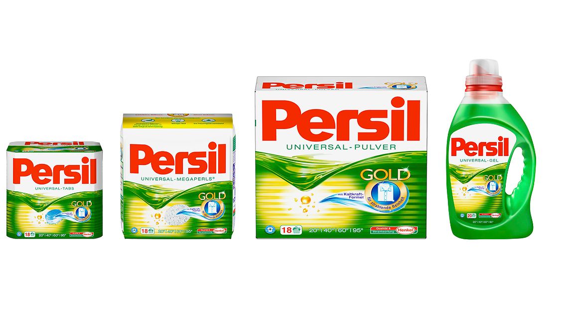 Der Klassiker im Waschmittel-Sortiment von Henkel: Persil.