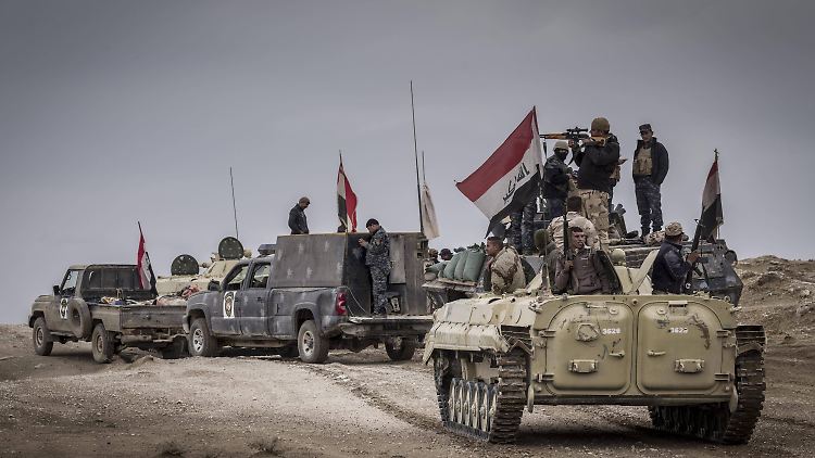 Irakische Elitetruppen drängen den IS in Mossul zurück.
