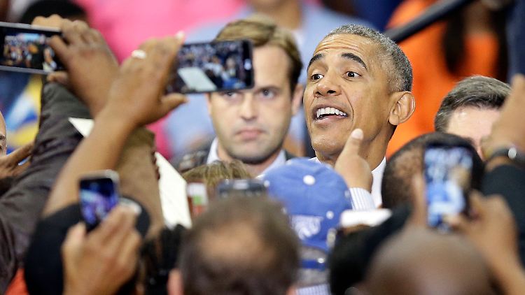 Vor allem die Schwarzen will Obama dazu bewegen, zur Wahl zu gehen und Hillary Clinton zu wählen.