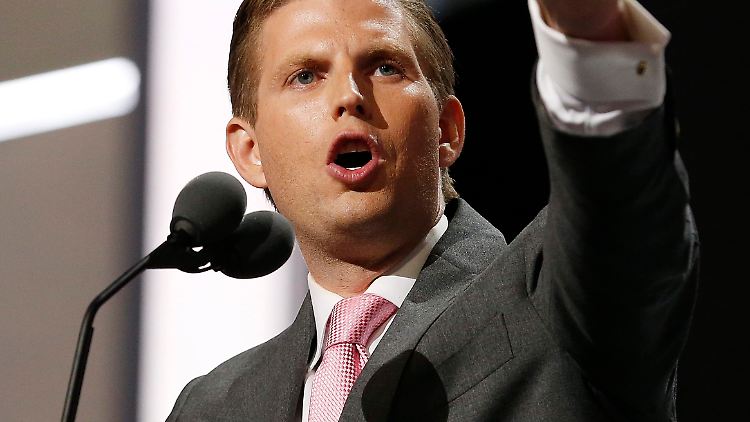 Im Einsatz für den Vater: Eric Trump.