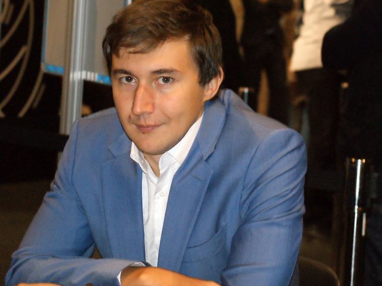Herausforderer Sergej Karjakin bei der Schnellschach-WM letztes Jahr in Berlin.