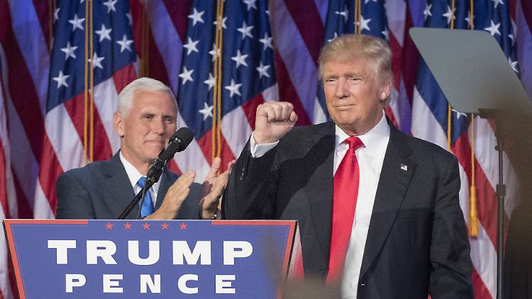 Donald Trump und sein designierter Vizepräsident Mike Pence wollen die USA jetzt wieder zusammenführen.