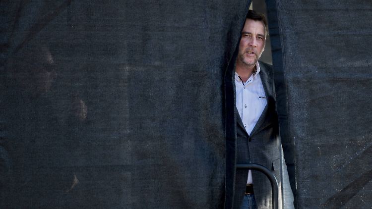 Lutz Bachmann bei einer Pegida-Demonstration im Oktober.