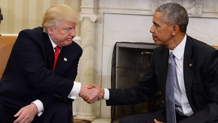 Donald Trump und Barack Obama am 10. Dezember im Weißen Haus.