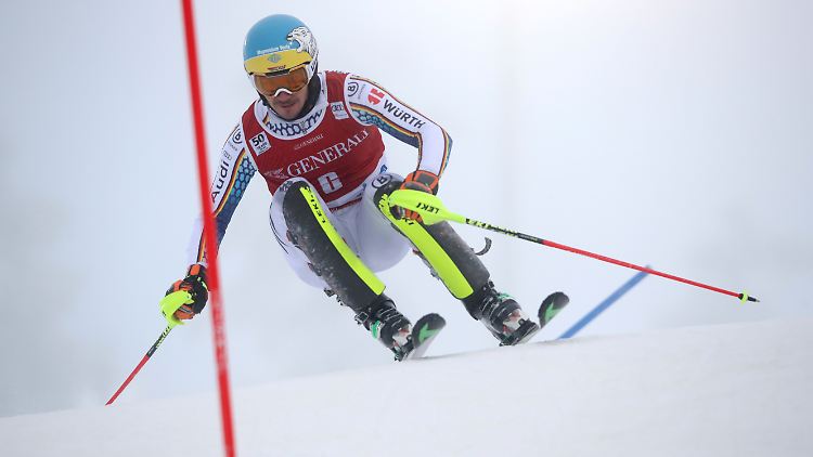 Schnell, aber nicht schnell genug fürs Podium: Felix Neureuther im Slalom in Finnland.