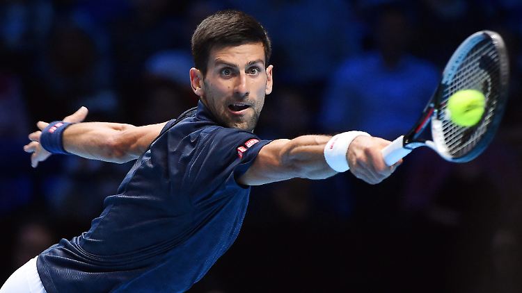 Musste sich im ersten Satz ganz schön strecken: Novak Djokovic