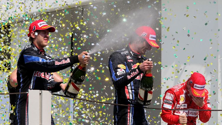 Wenn wir dieses Bild in Abu Dhabi sehen, dann werden die Roten feiern: Vettel siegt vor Webber und Alonso in Brasilien.