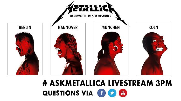 Berlin, Hannover, München, Köln - Metallica sind auf Deutschland-Reise.