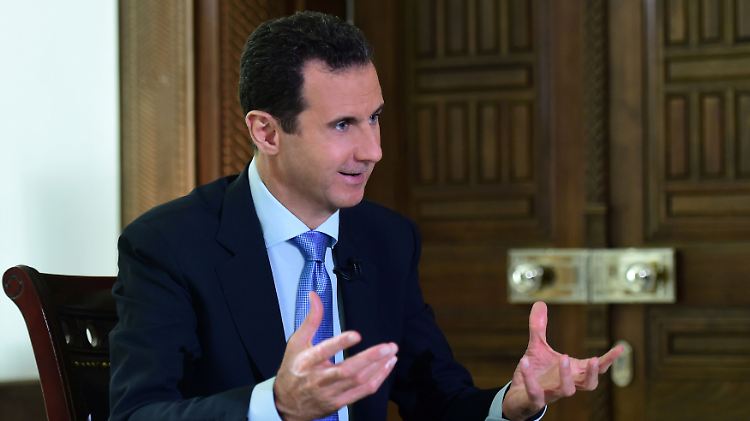 Baschar al-Assad in einem Interview mit einem portugiesischen TV-Sender.