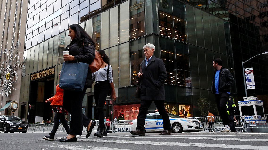 Jetzt raten Sie mal, welchem künftigen Präsidenten ein großes Haus an der 5th Avenue gehört.
