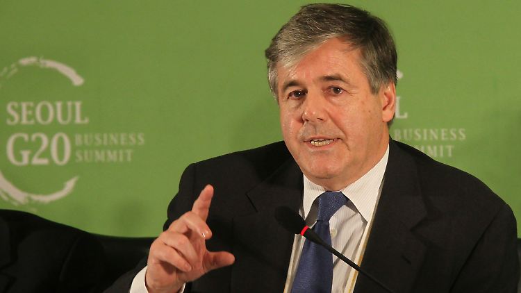 Mit dabei in Seoul: Deutsche-Bank-Chef Josef Ackermann.