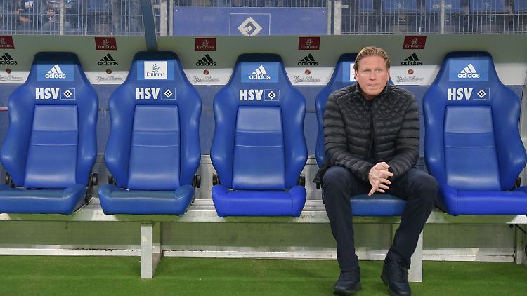 HSV-Trainer Markus Gisdol befindet sich mit seinem Team am Tabellenende.