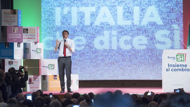Versucht, zu retten, was zu retten ist: Matteo Renzi.