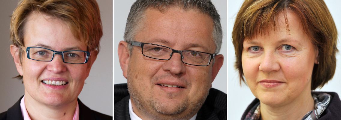 Susanne Baer, Peter Huber, Monika Hermanns (v.l.).