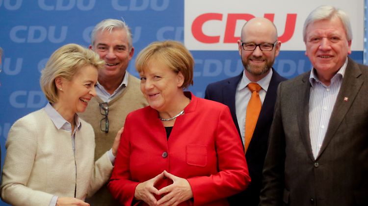Tosenden Applaus soll Merkel bei der Vorstandsklausur bekommen haben.